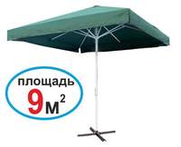 Зонт садовый "Квадрат", зеленый, 3х3 м. - 15000 руб.
