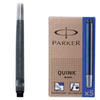 Картриджи чернильные PARKER, КОМПЛЕКТ 5 шт., черные