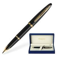 Ручка перьевая WATERMAN "Carene GT", корпус черный, нержавеющая сталь, позолоченные детали, S0700300, синяя - 14902 руб.