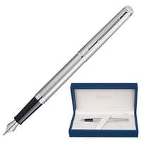 Ручка перьевая WATERMAN "Hemisphere Steel CT", корпус серебристый, нержавеющая сталь, хромированные детали, S0920410, синяя - 4256 руб.