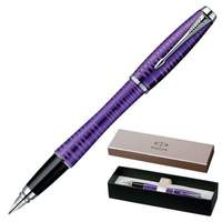 Ручка перьевая PARKER "Urban Premium Vacumatic", корпус фиолетовый, алюминий, хромированные детали, 1906860, синяя - 4565 руб.
