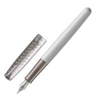 Ручка перьевая PARKER "Sonnet Lacquer CT", корпус белый лак, нержавеющая сталь, палладиевое покрытие деталей, 1931547, черная - 12630 руб.