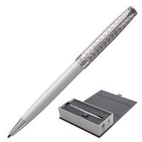 Ручка шариковая PARKER "Sonnet Lacquer CT", корпус белый лак, нержавеющая сталь, палладиевое покрытие деталей, 1931550, черная - 8564 руб.