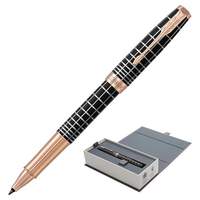 Ручка-роллер PARKER "Sonnet Brown Rubber PGT", корпус коричневая смола, нержавеющая сталь, позолоченные детали, 1931482, черная - 10525 руб.