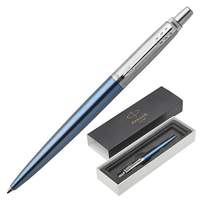 Ручка шариковая PARKER "Jotter Waterloo CT", корпус голубой металлик, нержавеющая сталь, 1953191, синяя - 978 руб.