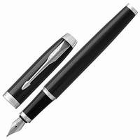 Ручка перьевая PARKER "IM Core Black Lacquer CT", корпус черный, латунь, лак, хромированное покрытие деталей, 1931644, синяя - 2585 руб.