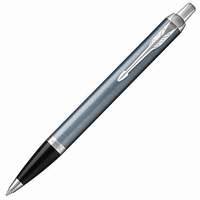 Ручка шариковая PARKER "IM Core Light Blue Grey CT", корпус серо-голубой с круговой полировкой, латунь, лак, хром, 1931669, синяя - 1438 руб.