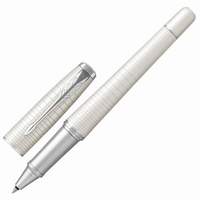 Ручка-роллер PARKER "Urban Premium Pearl Metal CT", корпус жемчужно-белый, латунь, лак, хромированное покрытие деталей, черная, 1931610 - 4306 руб.