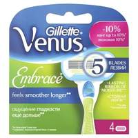 Сменные кассеты для бритья GILLETTE VENUS (Жиллет Винес) "Embrace", 4 шт., для женщин - 1135 руб.