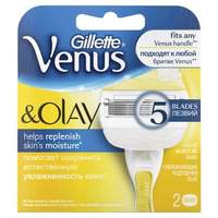 Сменные кассеты для бритья GILLETTE VENUS (Жиллет Винес) "Olay", 2 шт., для женщин - 763 руб.