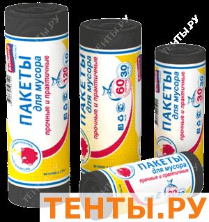 Пакеты для мусора, 120л, 10шт./рулон, черные Артикул 6122 Пакеты для мусора, 120л, 10шт./рулон, черные Артикул 6122