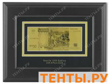 Картина с банкнотой 5000 руб.( Россия) в раме HB-145 Картина с банкнотой 5000 руб.( Россия) в раме HB-145