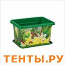 Горшок "Тропики" 2л прямоугольный с поддоном Горшок "Тропики" 2л прямоугольный с поддоном