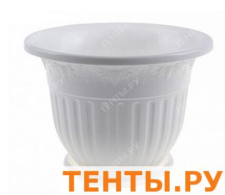 Горшок "Лозанна" 1,5л. белый Горшок "Лозанна" 1,5л. белый