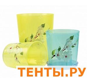 Горшок для орхидей .1,2л зеленый прозрачный Горшок для орхидей .1,2л зеленый прозрачный