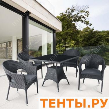 Комплект мебели из искусственного ротанга Avanti Black T190A-2/Y-97A Black Комплект мебели из искусственного ротанга Avanti Black T190A-2/Y-97A Black