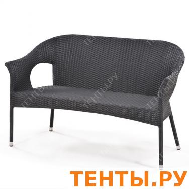 Диван из икусственного ротанга Abcent Y-97А-2 Black Диван из икусственного ротанга Abcent Y-97А-2 Black