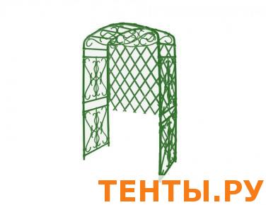 Арка садовая "Петербург" с задней стенкой, 130x210x65 см, зеленая Арка садовая "Петербург" с задней стенкой, 130x210x65 см, зеленая