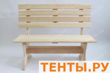 Лавка кедровая со спинкой Лавка кедровая со спинкой