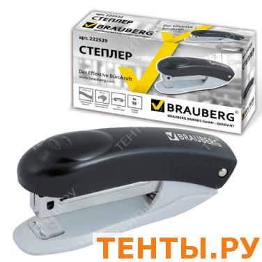 Степлер BRAUBERG №10, до 12 л, пласт. корпус, метал. мех,встроенный антистеплер, черный, 222529 Степлер BRAUBERG №10, до 12 л, пласт. корпус, метал. мех,встроенный антистеплер, черный, 222529