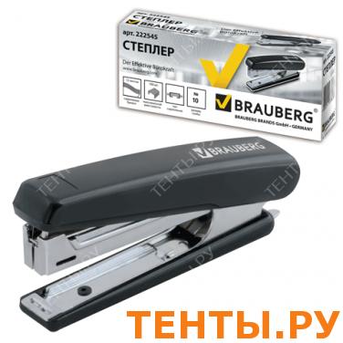 Степлер BRAUBERG №10, до 12 л, пластиковый корпус, металлический механизм, черный, 222545 Степлер BRAUBERG №10, до 12 л, пластиковый корпус, металлический механизм, черный, 222545