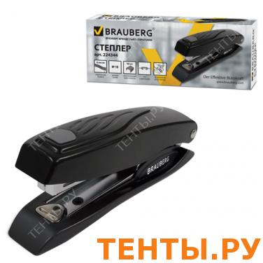 Степлер BRAUBERG №10, до 16 л, метал. корпус, метал. механизм, встроенный антистеплер, черный,224344 Степлер BRAUBERG №10, до 16 л, метал. корпус, метал. механизм, встроенный антистеплер, черный,224344