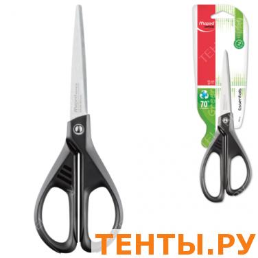 Ножницы MAPED (Франция) "Essentials Green", 210мм, черные, эргоном.ручки, карт.упак.с европод,468110 Ножницы MAPED (Франция) "Essentials Green", 210мм, черные, эргоном.ручки, карт.упак.с европод,468110