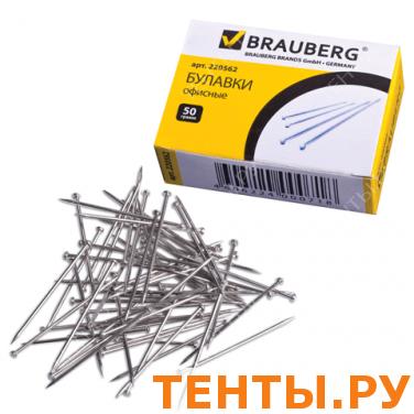 Булавки офисные BRAUBERG 24 мм 500 шт, в карт. коробке, 220562 Булавки офисные BRAUBERG 24 мм 500 шт, в карт. коробке, 220562