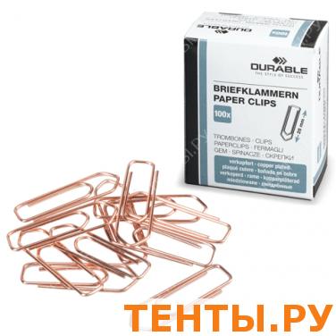 Скрепки DURABLE (Германия) 26 мм, омедненные, 100 шт., в карт.коробке, 1204-24 Скрепки DURABLE (Германия) 26 мм, омедненные, 100 шт., в карт.коробке, 1204-24