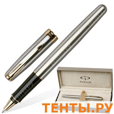 Ручка роллер PARKER Sonnet Stainless Steel GT корпус нержавеющая сталь, позолоченные детали Ручка роллер PARKER Sonnet Stainless Steel GT корпус нержавеющая сталь, позолоченные детали