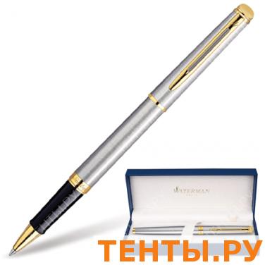 Ручка роллер WATERMAN Hemisphere Stainless Steel GT, корпус латунь, позолоч. детали, S0920350, черн Ручка роллер WATERMAN Hemisphere Stainless Steel GT, корпус латунь, позолоч. детали, S0920350, черн