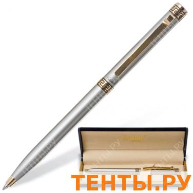 Ручка шариковая GALANT GFP009, подарочная, корп. серебристый, золотистые детали, 141009, синяя Ручка шариковая GALANT GFP009, подарочная, корп. серебристый, золотистые детали, 141009, синяя