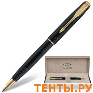 Ручка шариковая PARKER Sonnet Matte Black корпус матов. черный, позолоченные детали Ручка шариковая PARKER Sonnet Matte Black корпус матов. черный, позолоченные детали
