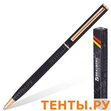 Ручка шариковая BRAUBERG бизнес-класса "Slim Black ", корпус черный, золот. детали, 141402, синяя Ручка шариковая BRAUBERG бизнес-класса "Slim Black ", корпус черный, золот. детали, 141402, синяя