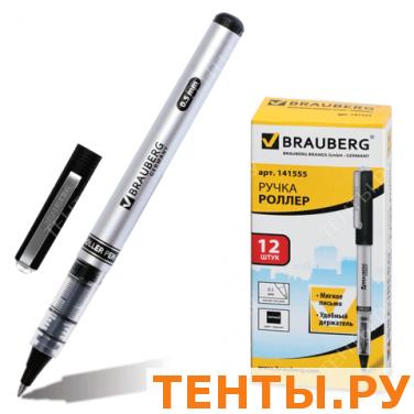 Ручка роллер BRAUBERG RLP002b, корпус серый, черные детали, толщ.письма 0,5 мм, 141555. черная Ручка роллер BRAUBERG RLP002b, корпус серый, черные детали, толщ.письма 0,5 мм, 141555. черная