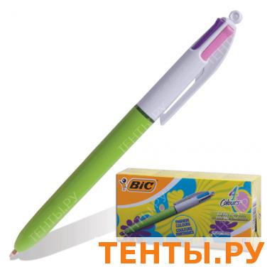 Ручка шариковая BIC автомат. "4 Colours", 4цвета, корп салатов, 887777, голуб, фиолет, розов, салат. Ручка шариковая BIC автомат. "4 Colours", 4цвета, корп салатов, 887777, голуб, фиолет, розов, салат.