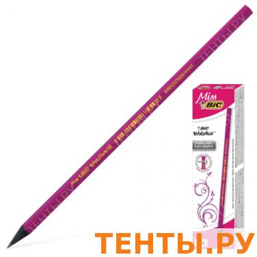 Карандаш ч/гр BIC "Miss Bic Evolution", HB, пластик., шестигран., корпус малиновый, заточ., 901737 Карандаш ч/гр BIC "Miss Bic Evolution", HB, пластик., шестигран., корпус малиновый, заточ., 901737