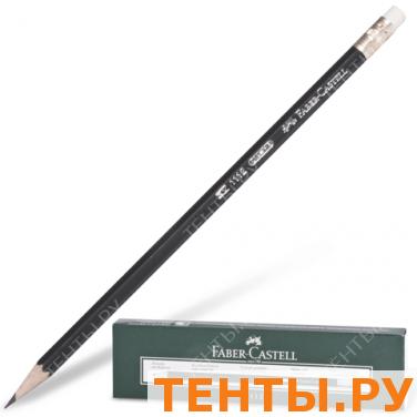 Карандаш ч/гр FABER-CASTELL с ластиком, НВ, FC111200 Карандаш ч/гр FABER-CASTELL с ластиком, НВ, FC111200