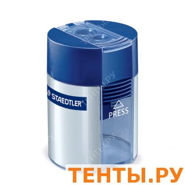 Точилка STAEDTLER (Штедлер, Германия) пластиковая с контейнером, круглая, 2 отверстия, 512001 Точилка STAEDTLER (Штедлер, Германия) пластиковая с контейнером, круглая, 2 отверстия, 512001