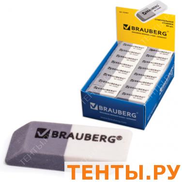 Резинка стирательная BRAUBERG 41*14*8 мм, серо/белая, в картонном дисплее, 222461 Резинка стирательная BRAUBERG 41*14*8 мм, серо/белая, в картонном дисплее, 222461