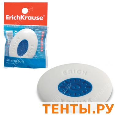 Резинка стирательная ERICH KRAUSE "SMART&SOFT" овальная, пласт. держатель, 57005,58005 Резинка стирательная ERICH KRAUSE "SMART&SOFT" овальная, пласт. держатель, 57005,58005