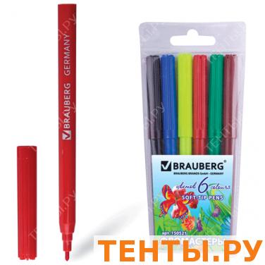 Фломастеры BRAUBERG 6 цв., вент.колп, пласт.упак., увелич. срок службы, с изобр. бабочки, 150521 Фломастеры BRAUBERG 6 цв., вент.колп, пласт.упак., увелич. срок службы, с изобр. бабочки, 150521