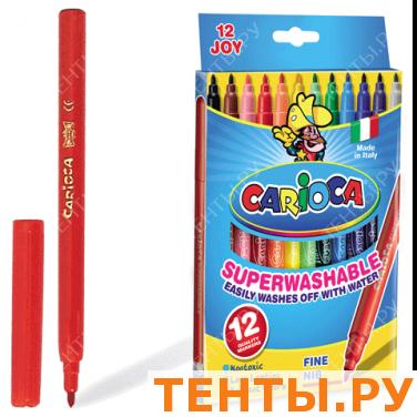 Фломастеры CARIOCA JOY 12 цв., вент.колпачок, картон.коробка, гарантия - 3года, 40614 Фломастеры CARIOCA JOY 12 цв., вент.колпачок, картон.коробка, гарантия - 3года, 40614