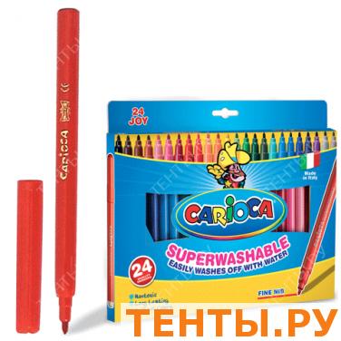 Фломастеры CARIOCA JOY 24 цв., вент.колпачок, картон.коробка, гарантия - 3года, 40615 Фломастеры CARIOCA JOY 24 цв., вент.колпачок, картон.коробка, гарантия - 3года, 40615