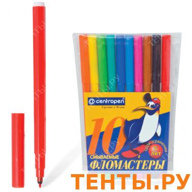 Фломастеры CENTROPEN 10 цв., вент.колпачок, пласт.упак, гарантия - 3года, 7790/10 Фломастеры CENTROPEN 10 цв., вент.колпачок, пласт.упак, гарантия - 3года, 7790/10