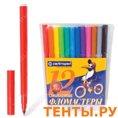 Фломастеры CENTROPEN 12 цв., вент.колпачок, пласт.упак, гарантия - 3года, 7790/12 Фломастеры CENTROPEN 12 цв., вент.колпачок, пласт.упак, гарантия - 3года, 7790/12