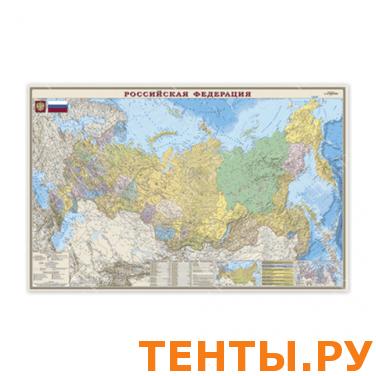 Карта настенная "Россия. Политико-админ.", М-1:5,5млн, разм 156*101см, ламинир, НА РЕЙКАХ, тубус,716 Карта настенная "Россия. Политико-админ.", М-1:5,5млн, разм 156*101см, ламинир, НА РЕЙКАХ, тубус,716