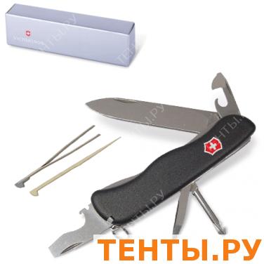 Подарочный нож VICTORINOX "Centurion", 111мм, складной, с фикс. лезвия, черный, 11 функций, 0.8453.3 Подарочный нож VICTORINOX "Centurion", 111мм, складной, с фикс. лезвия, черный, 11 функций, 0.8453.3
