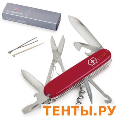 Подарочный нож VICTORINOX "Climber", 91мм, складной, красный, 14 функций, 1.3703 Подарочный нож VICTORINOX "Climber", 91мм, складной, красный, 14 функций, 1.3703
