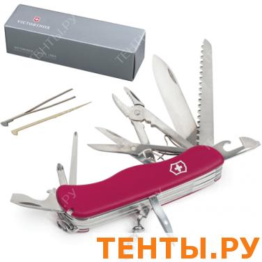 Подарочный нож VICTORINOX "Hercules", 111мм, складной, с фикс. лезвия, красный, 18 функций, 0.9043 Подарочный нож VICTORINOX "Hercules", 111мм, складной, с фикс. лезвия, красный, 18 функций, 0.9043